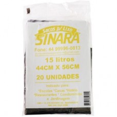 SACO DE LIXO 15L - SINARA 